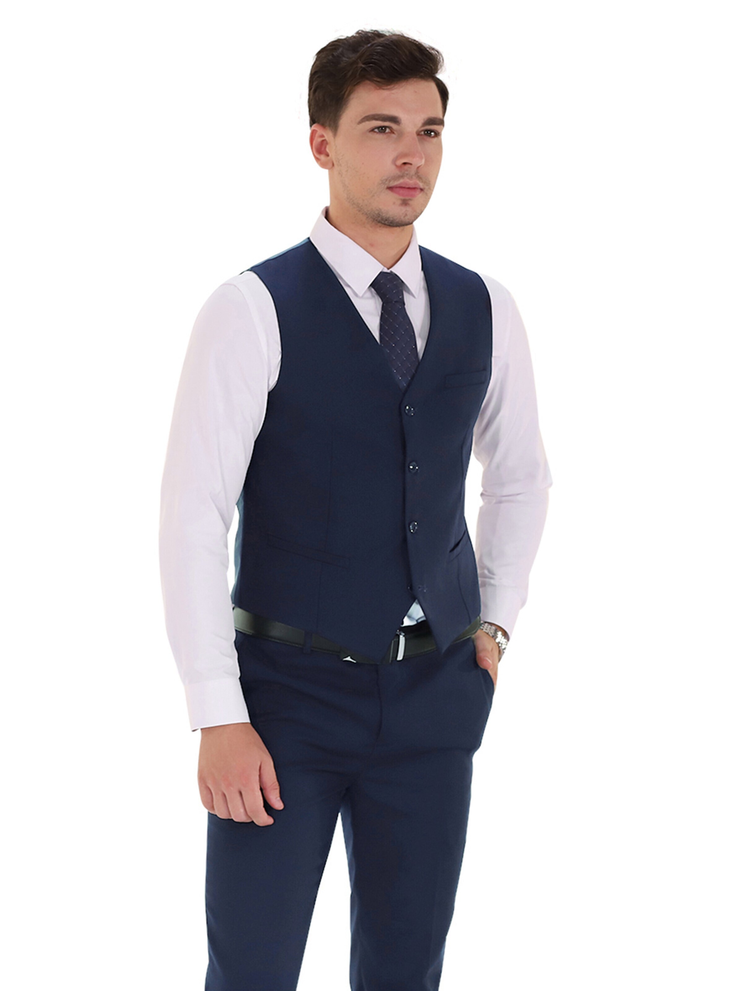 YOUTHUP Slimfit Anzug 'Prim'‌‌‌‌ in Blau