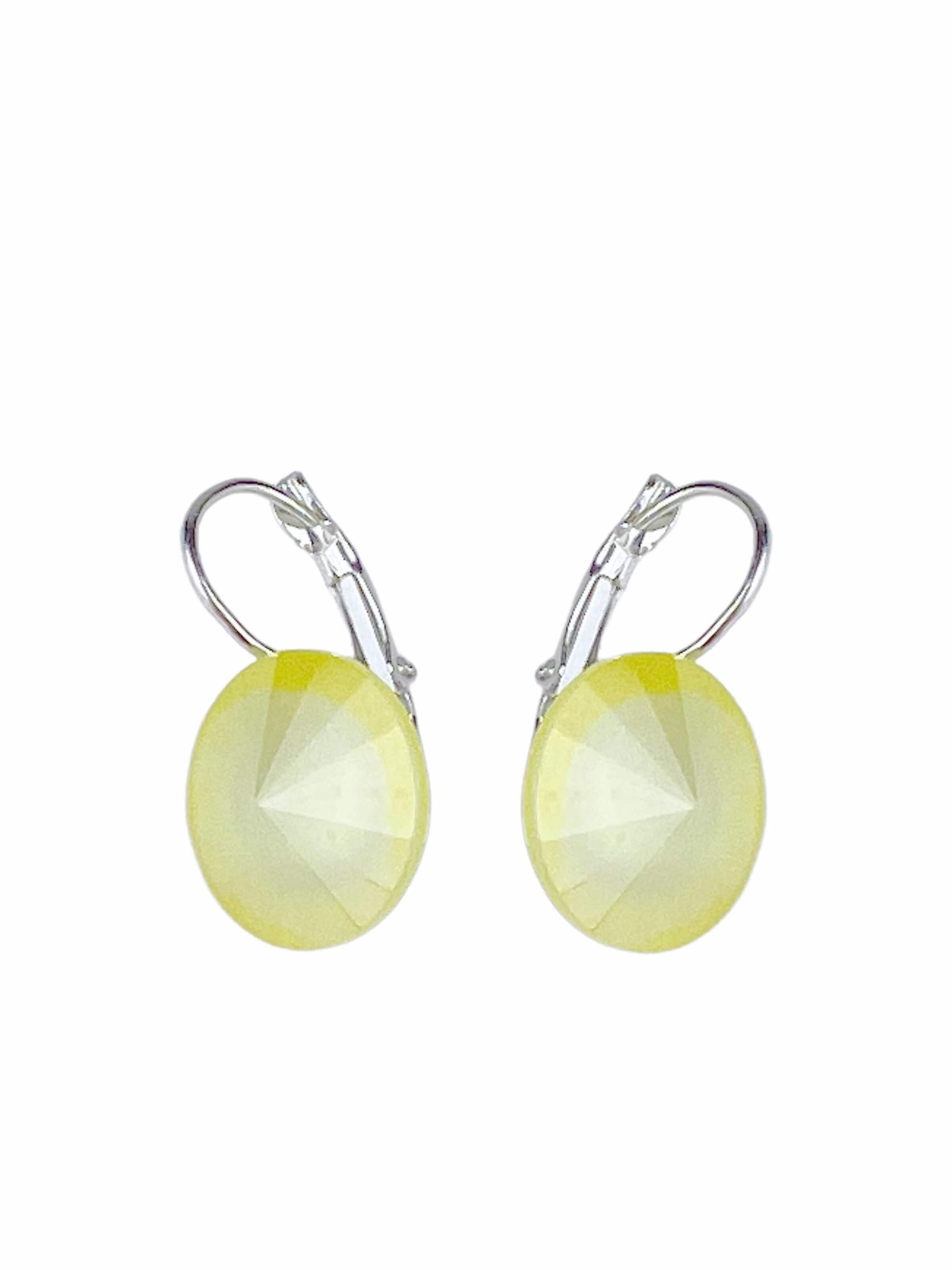 COLLEZIONE ALESSANDRO Earrings 'München' in Yellow: front