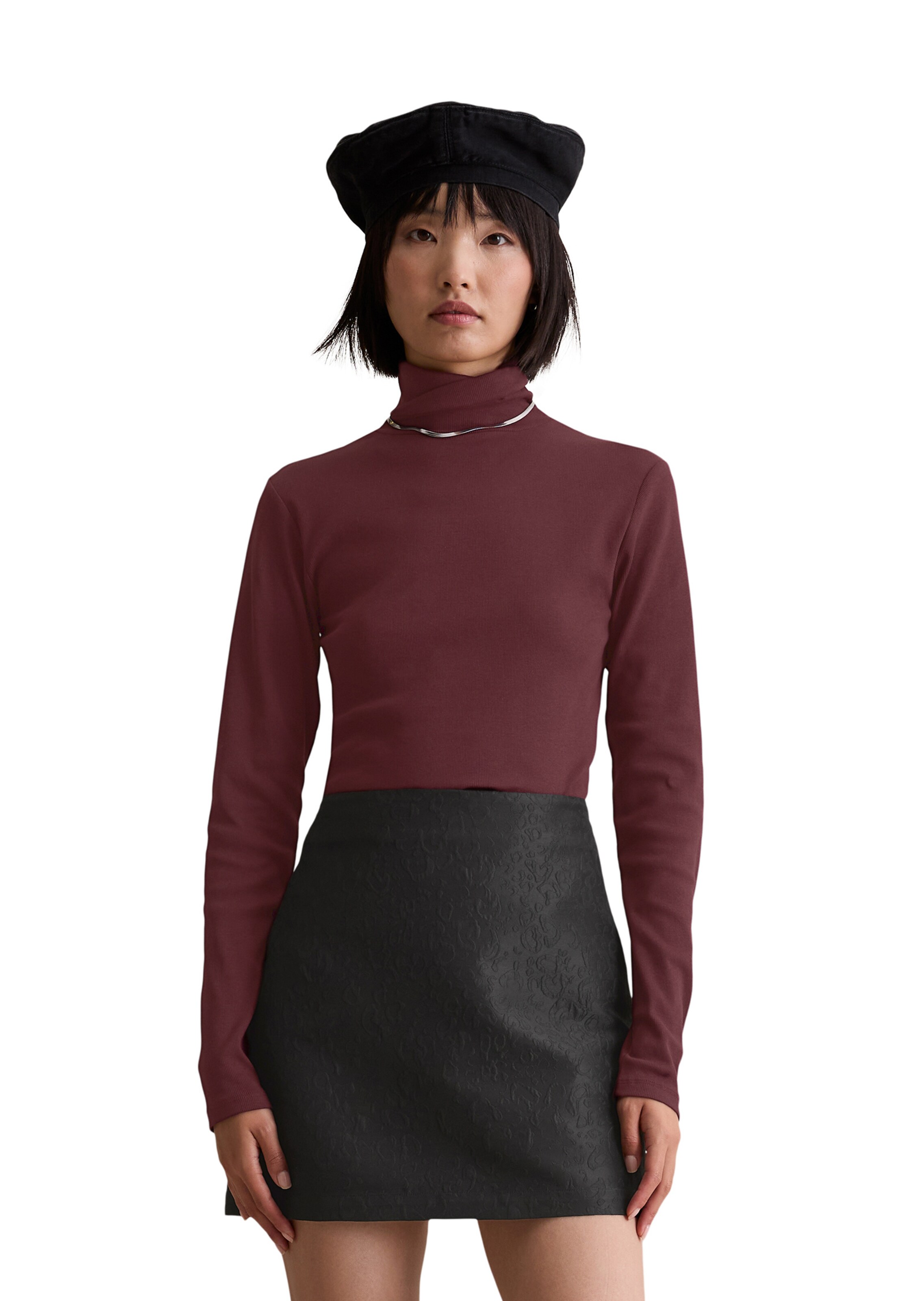 Marc O'Polo DENIM Skirt in Black: front