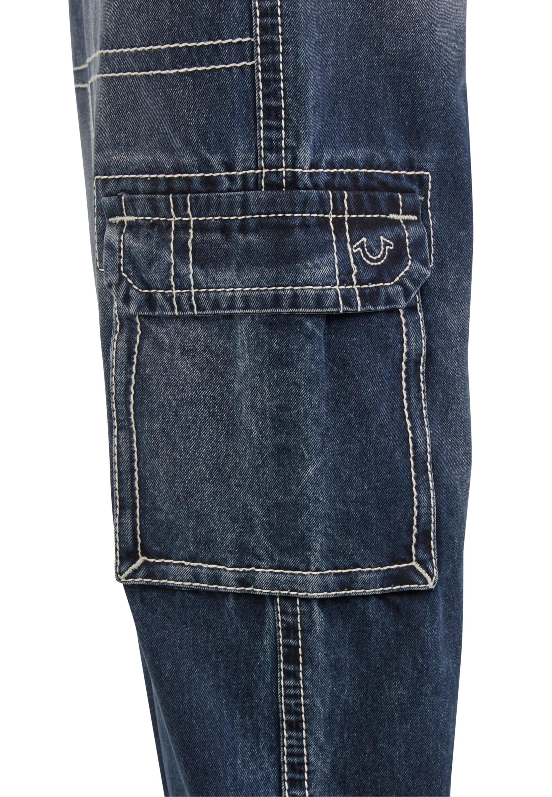 Wide Leg Jeans cargo True Religion en bleu