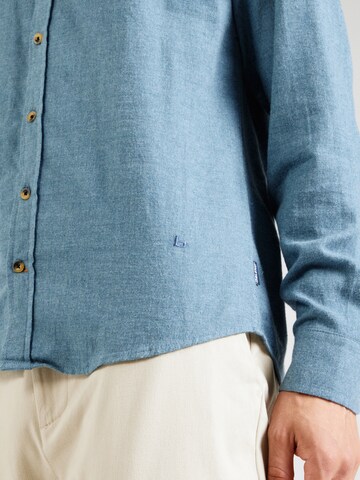 BLEND Regular fit Button Up Shirt 'Burley' in Blue