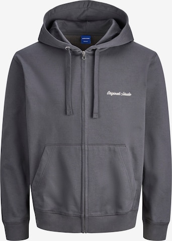 JACK & JONES Sweatjacke in Grau: Vorderseite