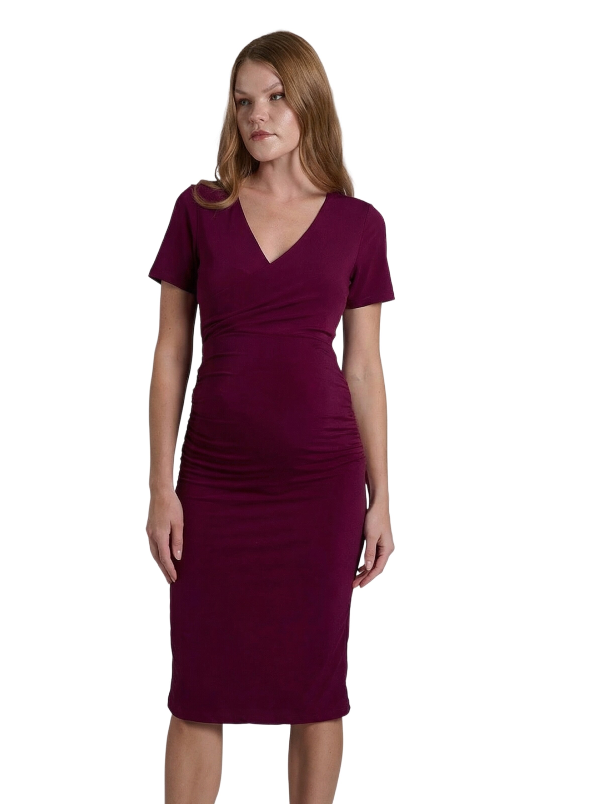 Robe LYN MAMA en rouge : devant