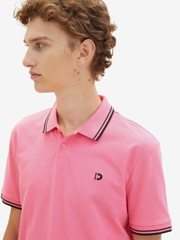 TOM TAILOR DENIM Poloshirt in Pink