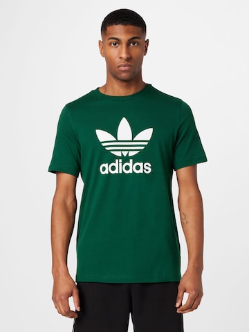 Maglietta 'Adicolor Classics Trefoil' di ADIDAS ORIGINALS in verde: frontale