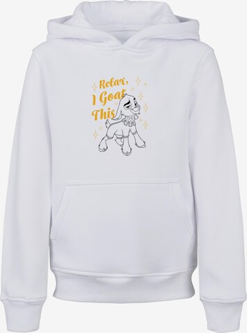 ABSOLUTE CULT Sweatshirt 'Relax I Goat This' in Weiß: predná strana