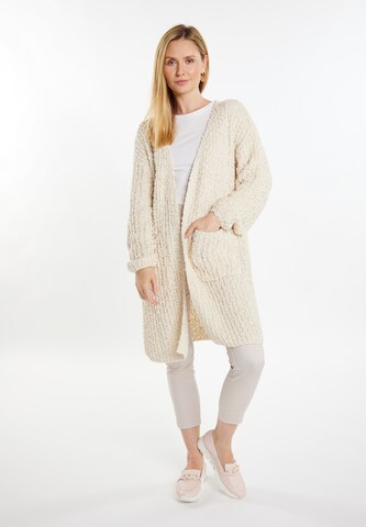 usha WHITE LABEL Strickjacke 'Lynnea' in Beige: predná strana