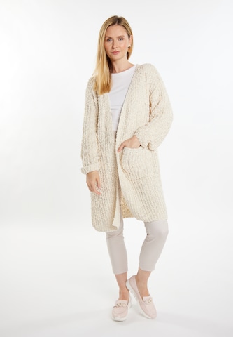 Cardigan 'Lynnea' usha WHITE LABEL en beige : devant