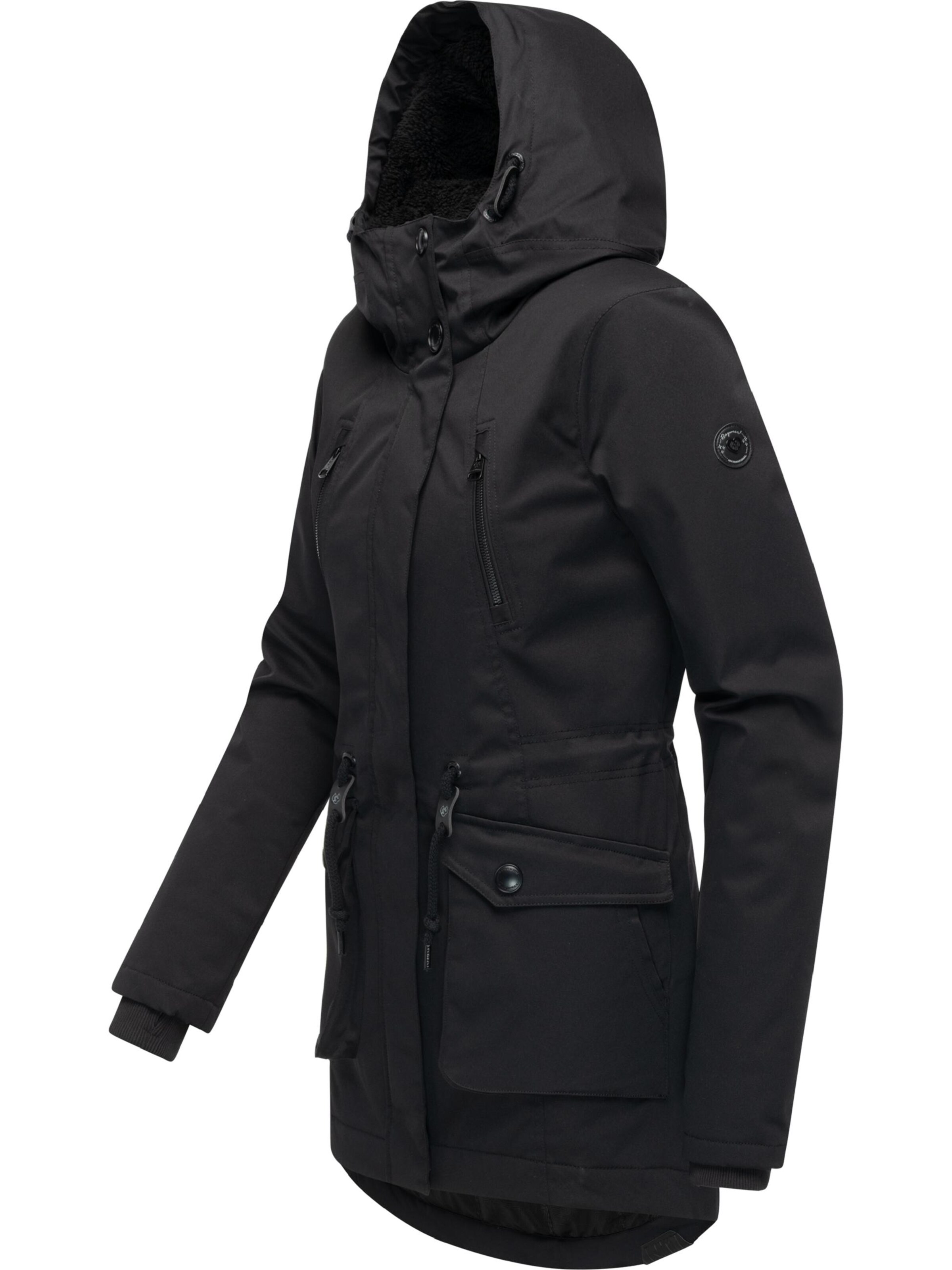 Ragwear Winter Jacket 'Ellsa' in Black