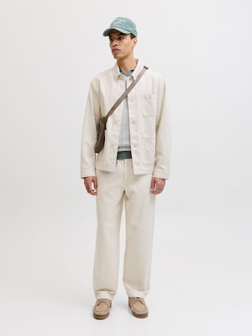 JACK & JONES Loosefit Jeans 'JJIKarl JJLawrence' in Beige
