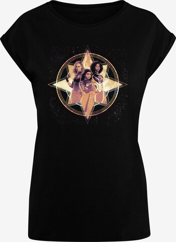Maglietta 'The Marvels - Cosmic Star Trio' di ABSOLUTE CULT in nero: frontale