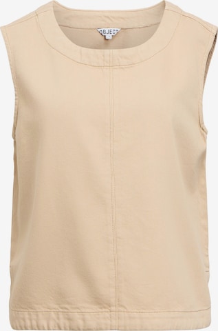 OBJECT Top in Beige: voorkant