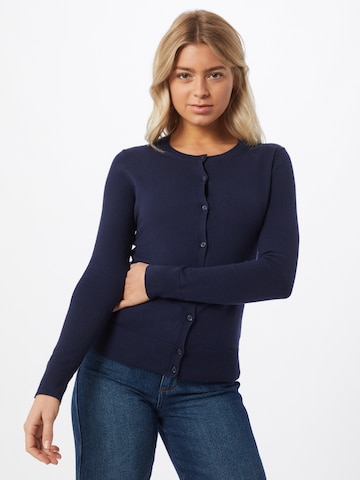 GAP Gebreid vest 'CARDI' in Blauw: voorkant