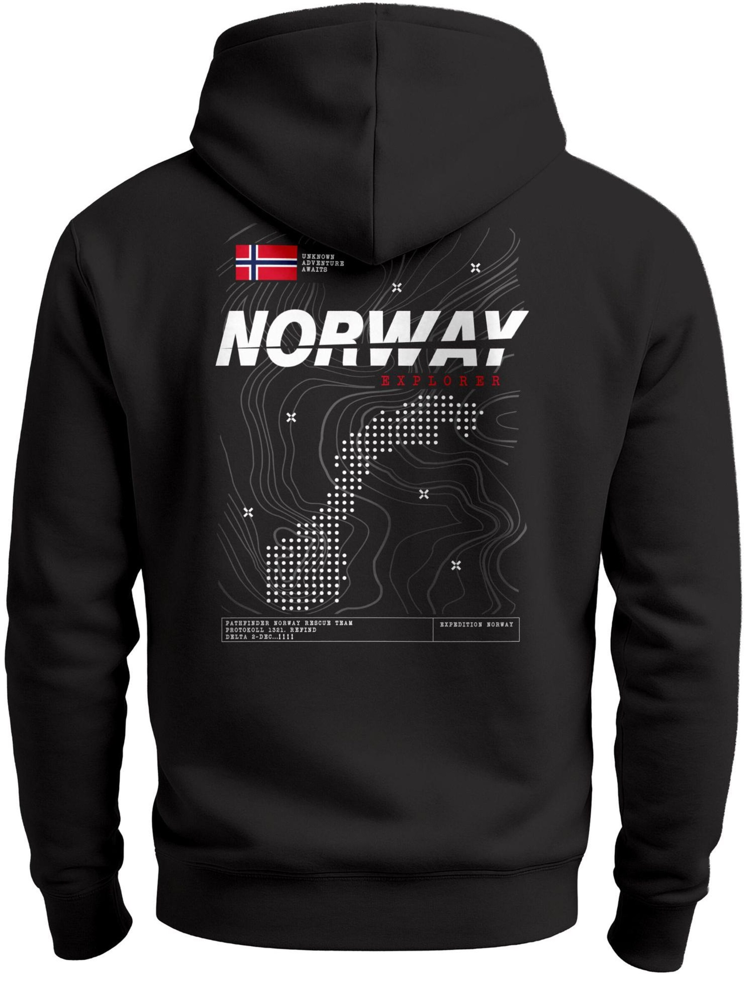 Neverless Sweatshirt 'Norway Explorer' in Black