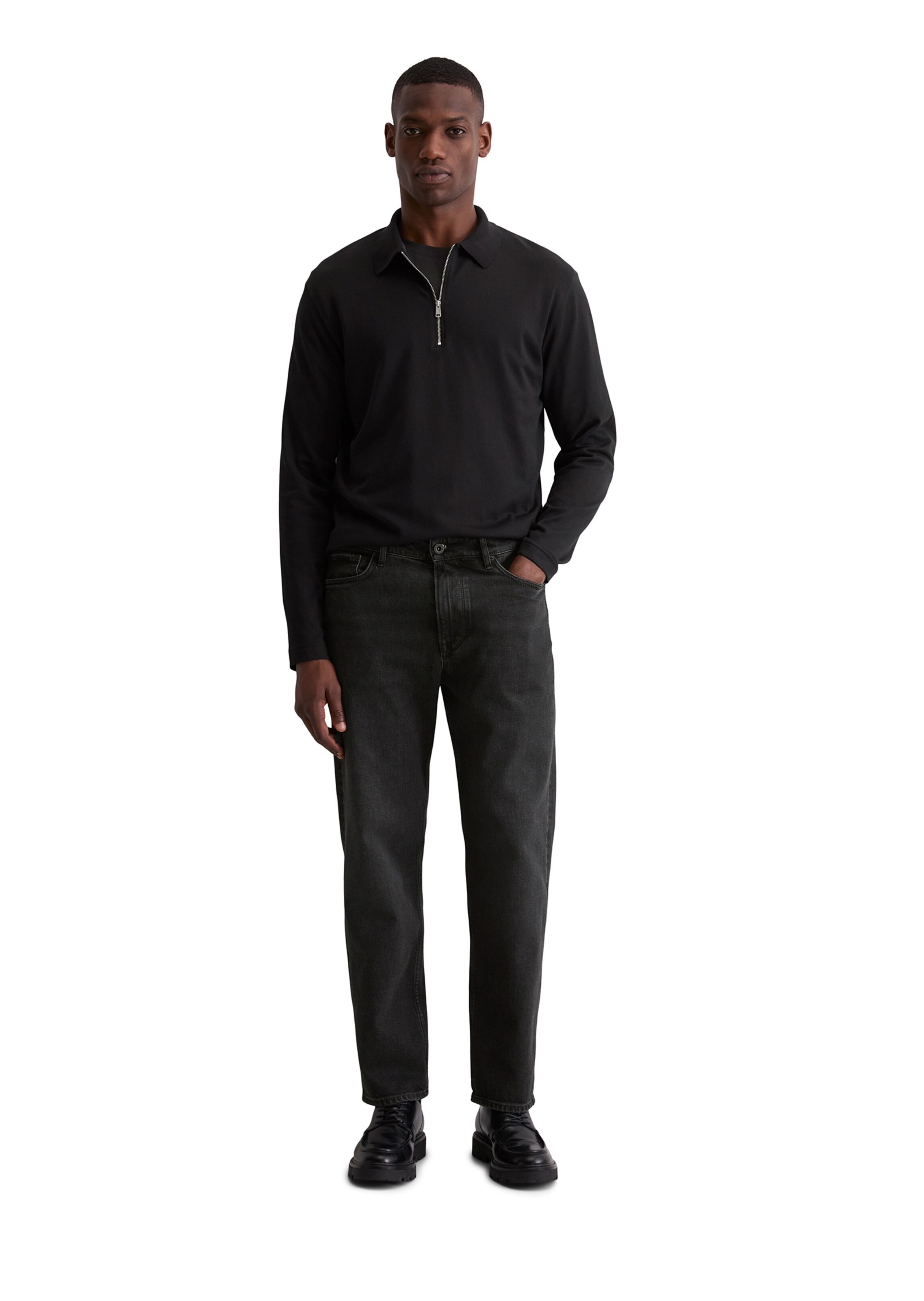 Marc O'Polo Poloshirt in Schwarz