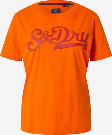 T-shirt 'Collegiate Cali State' Superdry en orange : devant