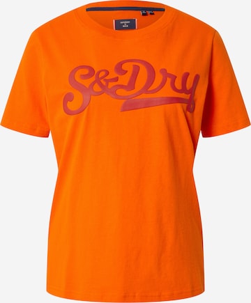 Tricou 'Collegiate Cali State' de la Superdry pe portocaliu: față