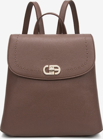 Chrisbella Rugzak 'Viviana Ultra' in Bruin: voorkant