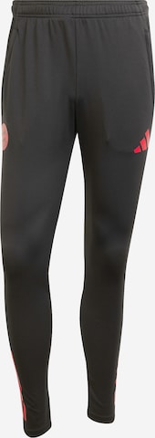 ADIDAS PERFORMANCE Skinny Urheiluhousut 'UCL Teamline' värissä musta: etupuoli