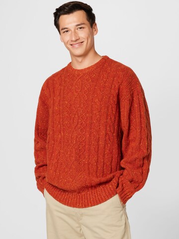 LEVI'S ® Pullover 'Stay Loose Cable Crew' i rød: forside