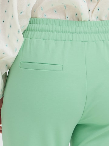 ICHI Tapered Pleat-front trousers 'KATE' in Green