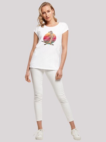 F4NT4STIC Shirt 'Disney König der Löwen Timon Sunset' in White