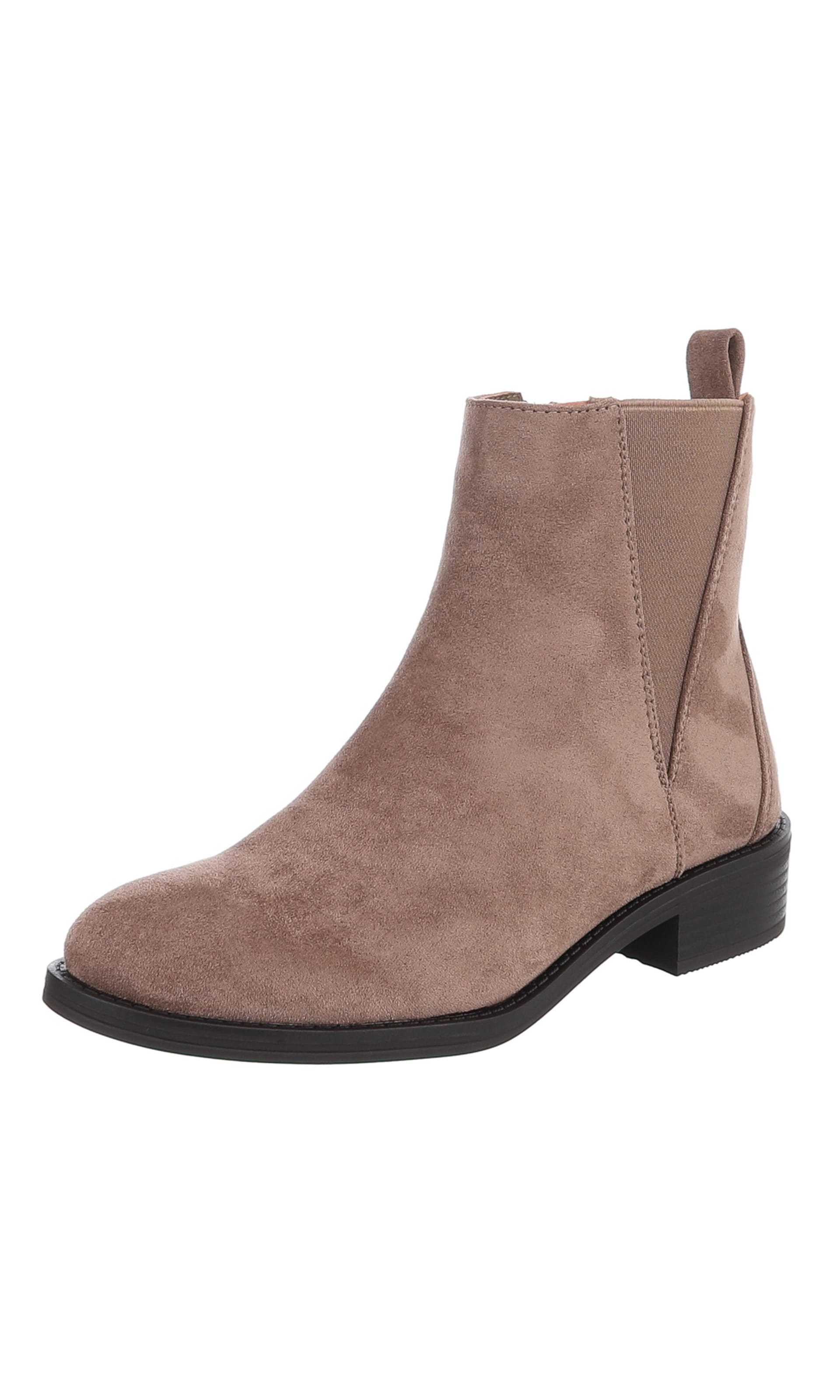 Ital-Design Chelsea Boots in Braun: Vorderseite