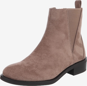 Ital-Design Chelsea Boots in Braun: Vorderseite