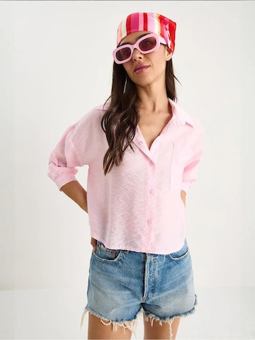 Bianco Lucci - Blusa em rosa: frente