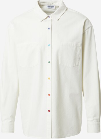 ABOUT YOU Limited Regular fit Button Up Shirt 'Leonas' in White: front