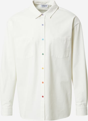 ABOUT YOU Limited Button Up Shirt 'Leonas' in White: front