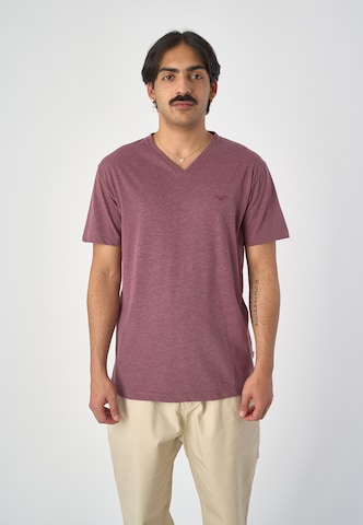 Cleptomanicx T-Shirt 'Ligull' in Rot: predná strana