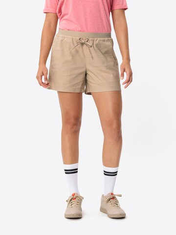 VAUDE Regular Outdoor trousers 'Redmont III' in Beige: front
