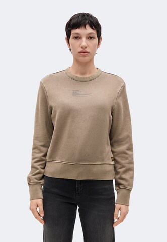 Sweat-shirt G-STAR en marron : devant