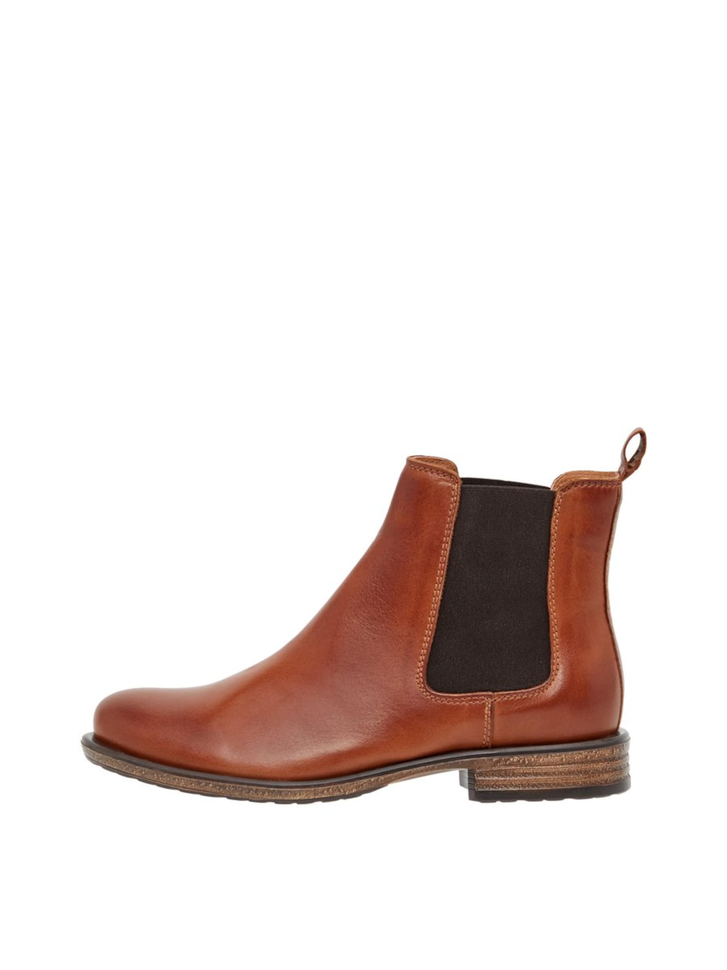 Bianco Chelsea boots in Bruin: voorkant