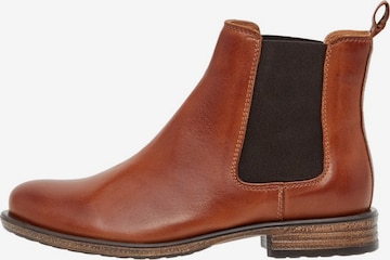 Chelsea Boots Bianco en marron : devant