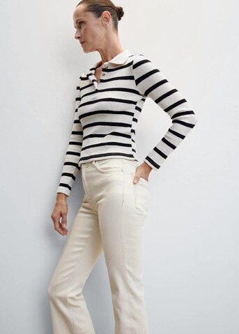 MANGO Flared Jeans 'Sienna' in Wit