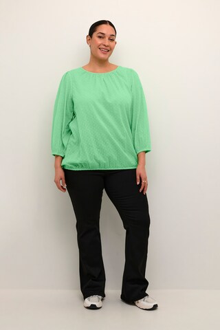 KAFFE CURVE Blouse 'Rory' in Groen