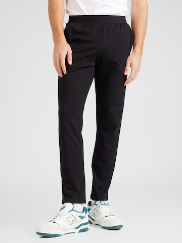 JACK & JONES - regular Pantalón 'PLAID' en negro: frente