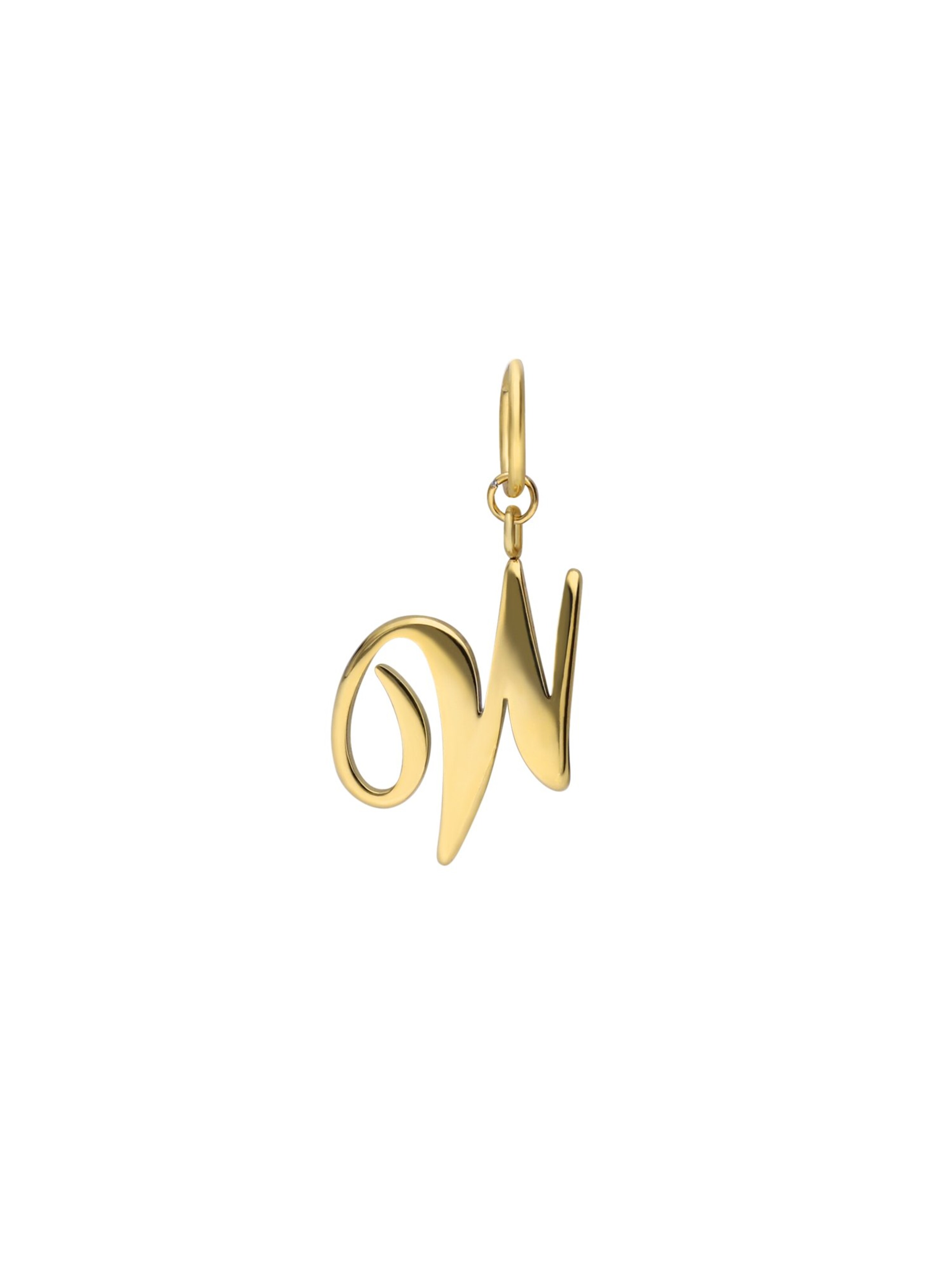 Lucardi Pendant in Gold: front