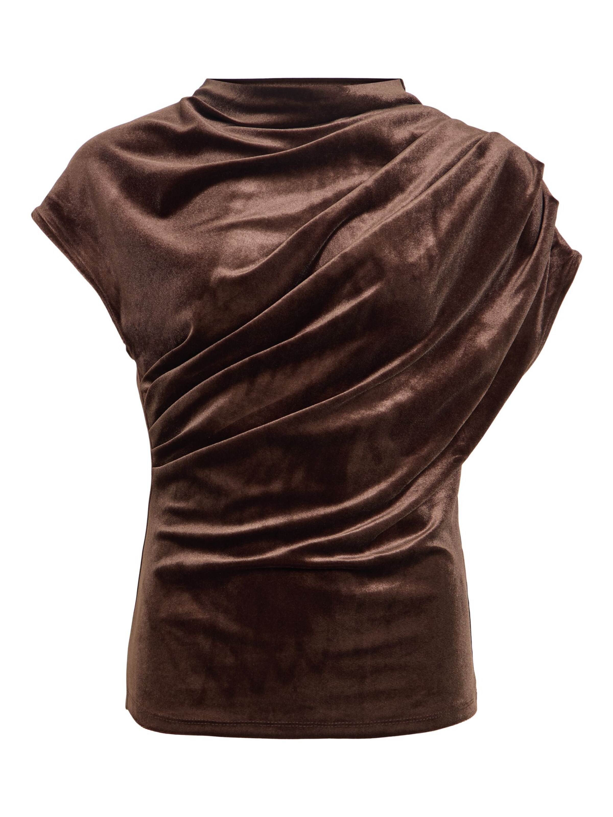 VILA Top 'IVAS' in Brown: front