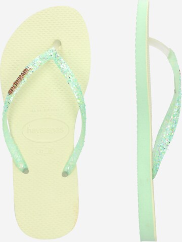 Flip-flops de la HAVAIANAS pe verde