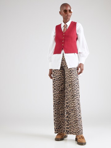 King Louie Gilet 'Bianca Marple' in Rood