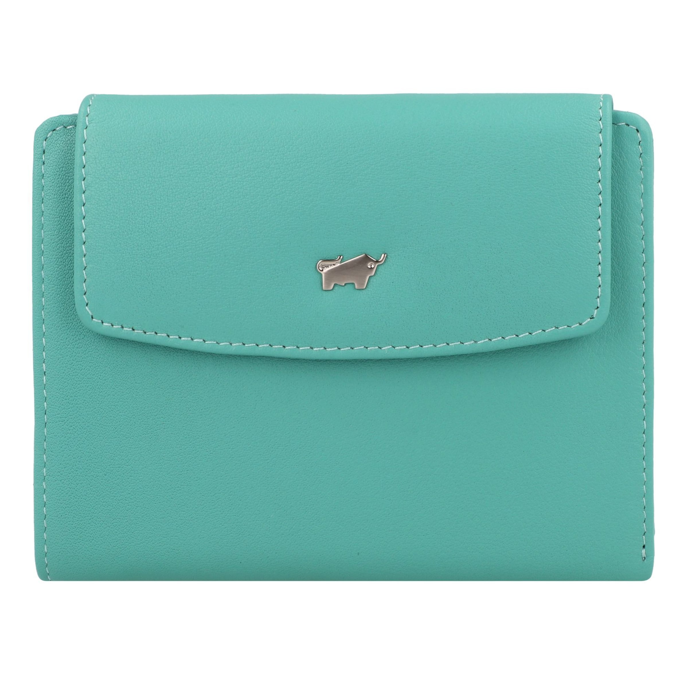 Braun Büffel Wallet 'Joy' in Blue: front