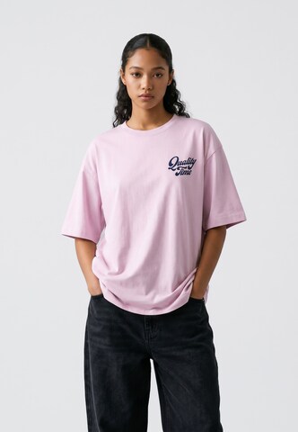 On Vacation Shirt 'Quality Time' in Pink