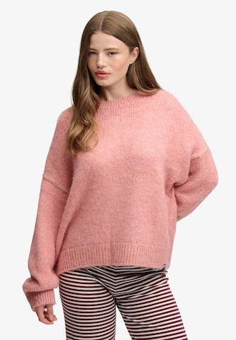 Superdry & Co Oversized Sweater in Pink: front