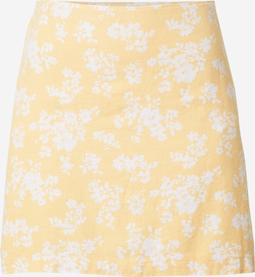 Abercrombie & Fitch Skirt in Yellow: front