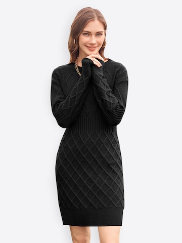 Rochie tricotat de la Imily Bela pe negru: față