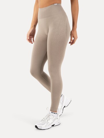 Smilodox Skinny Leggings in Beige