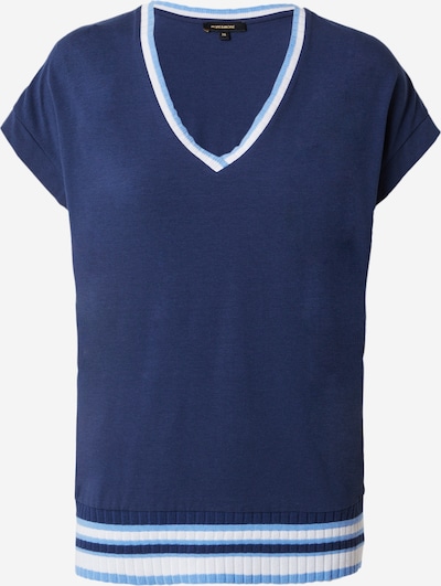 MORE & MORE T-shirt i marinblå / ljusblå / vit, Produktvy
